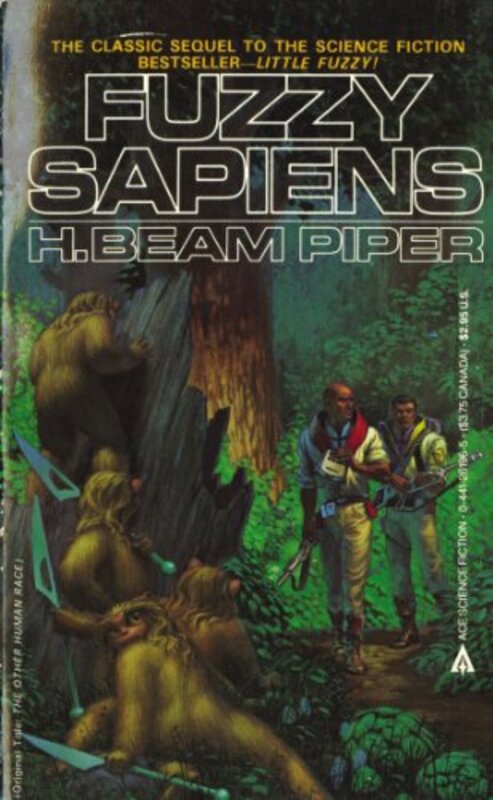 Book cover for "Fuzzy Sapiens" by Henry H Beam Piper