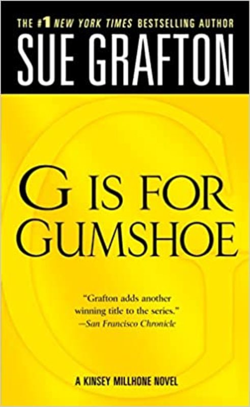 Book cover for "G is for Gumshoe" by Sue Grafton