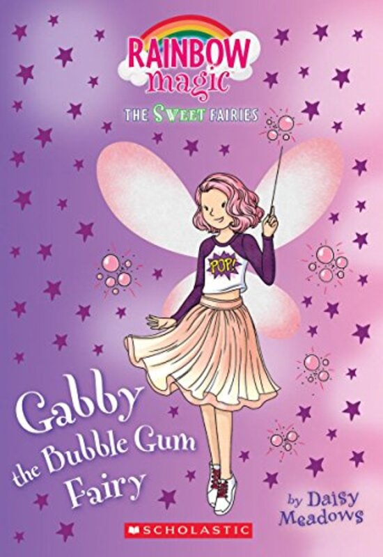 Book cover for "Gabby the Bubble Gum Fairy" by Daisy Meadows