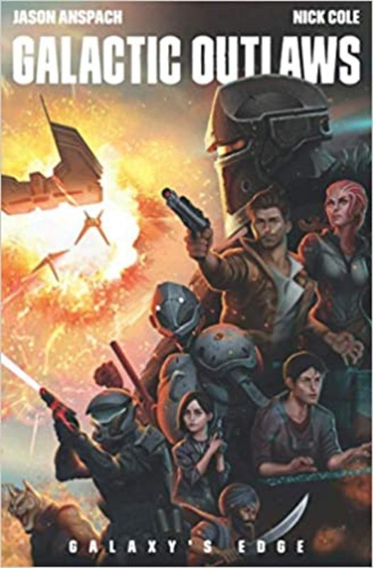 Book cover for "Galactic Outlaws" by Nick Cole