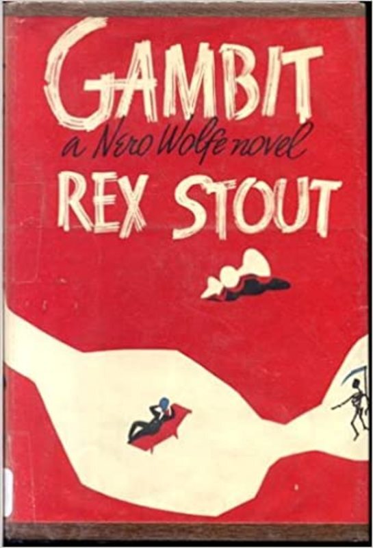 Book cover for "Gambit" by Rex Stout