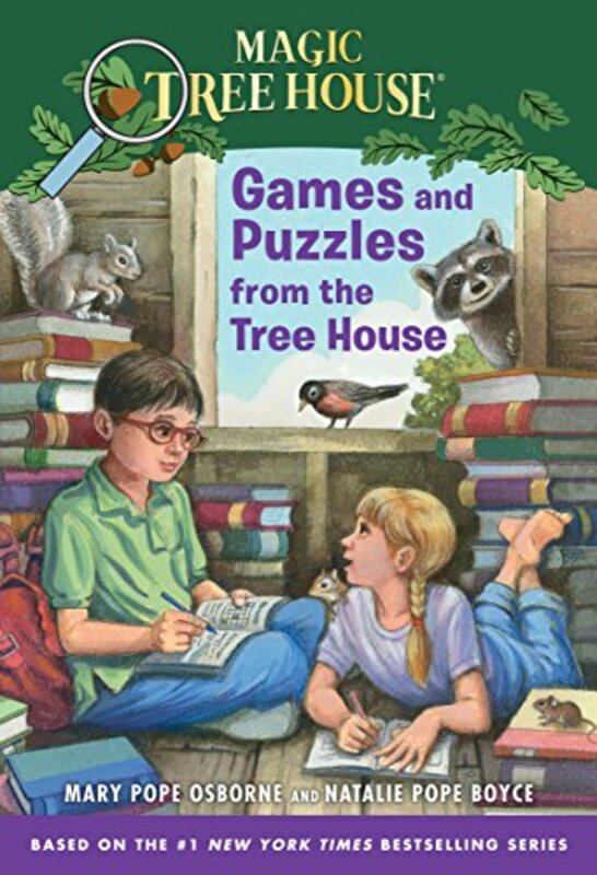Book cover for "Games and Puzzles from the Tree House" by Mary Pope Osborne