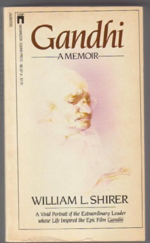 Book cover for "Gandhi" by William L Shirer
