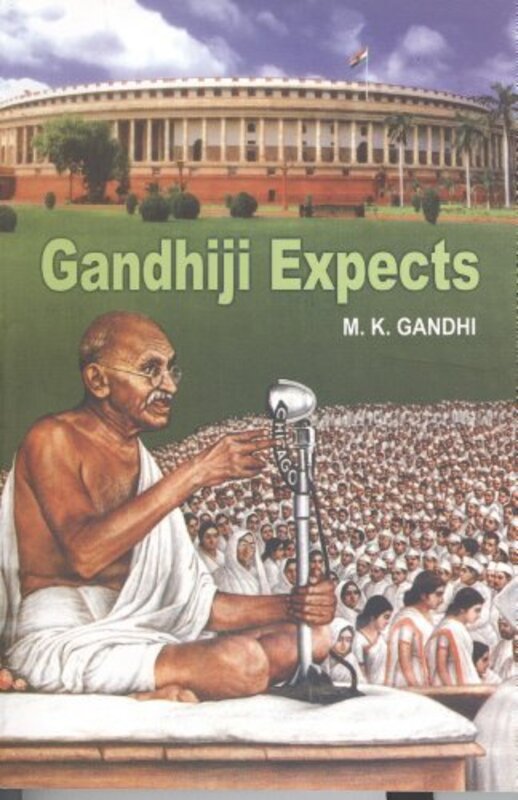 Book cover for "Gandhiji Expects"
