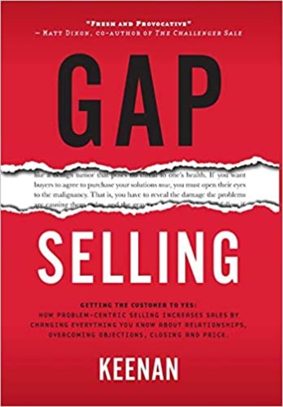 Book cover for "Gap Selling" by Keenan