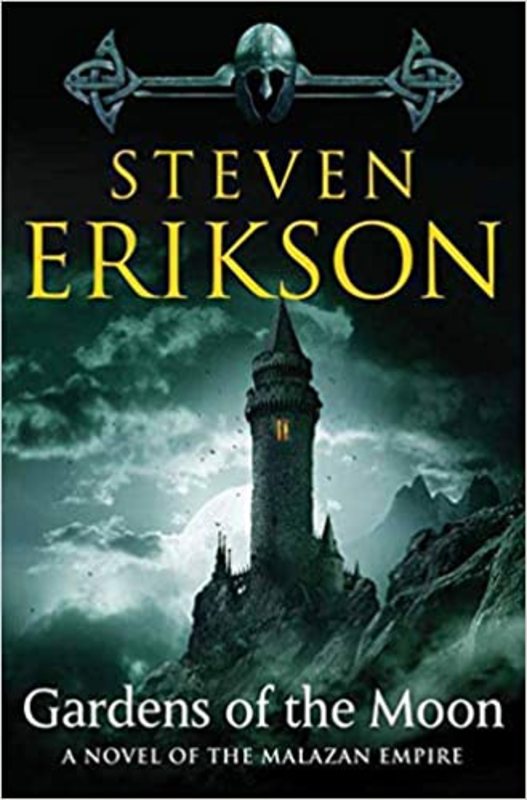 Book cover for "Gardens of the Moon" by Steven Erikson