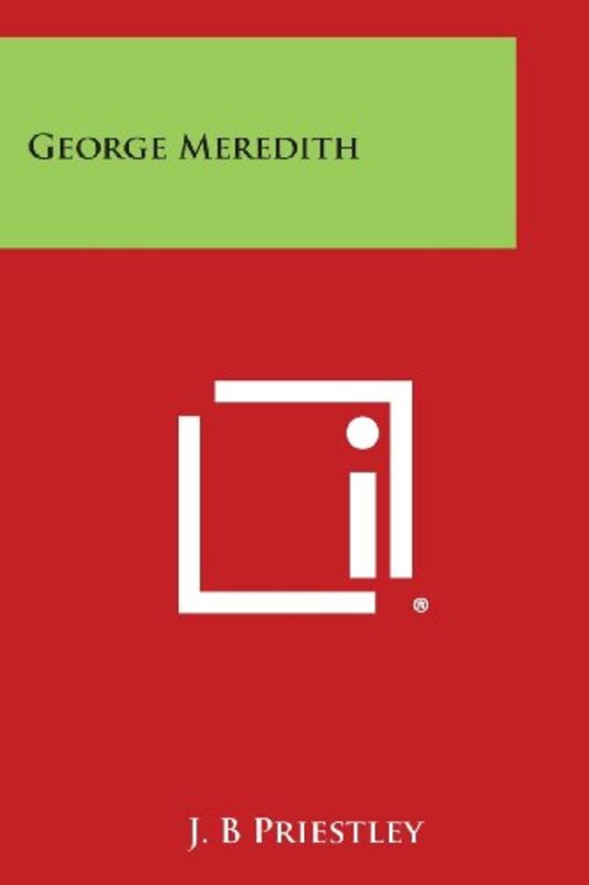 Book cover for "George Meredith" by JB Priestley