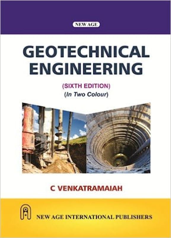 Book cover for "Geotechnical Engineering" by C Venkatramaiah