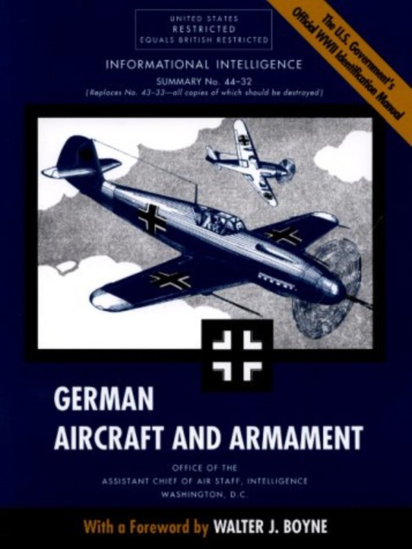 Book cover for "German Aircraft and Armament" by Walter J Boyne