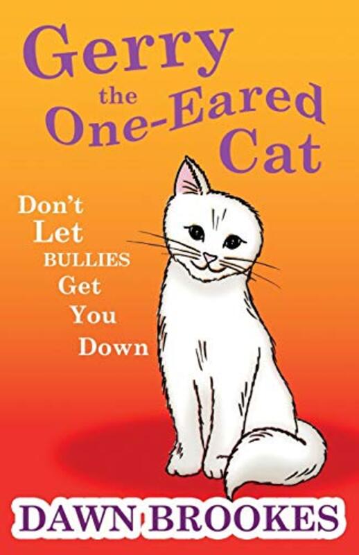 Book cover for "Gerry the One-Eared Cat" by Dawn Brookes