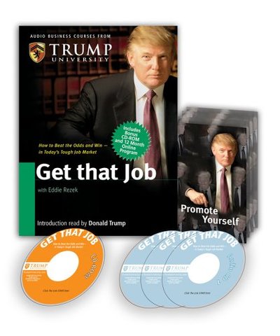 Book cover for "Get That Job" by Donald J Trump