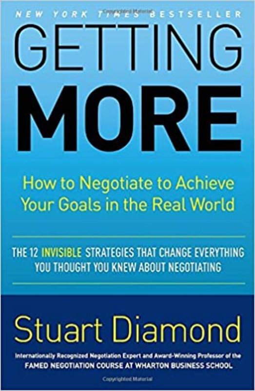 Book cover for "Getting More" by Stuart Diamond