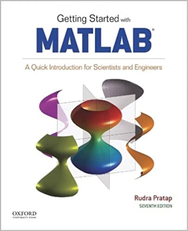 Book cover for "Getting Started with MATLAB" by Rudra Pratap