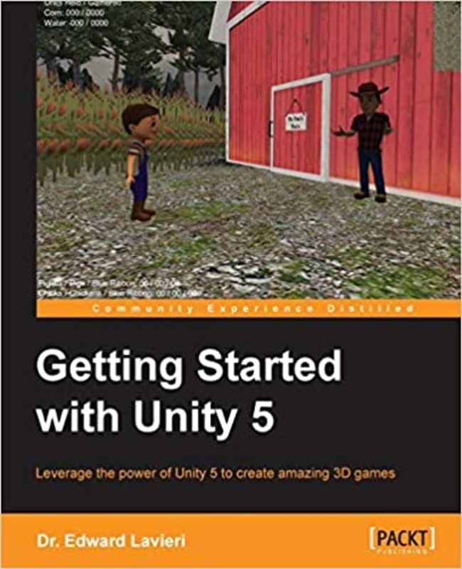 Book cover for "Getting Started with Unity" by Dr. Edward Lavieri