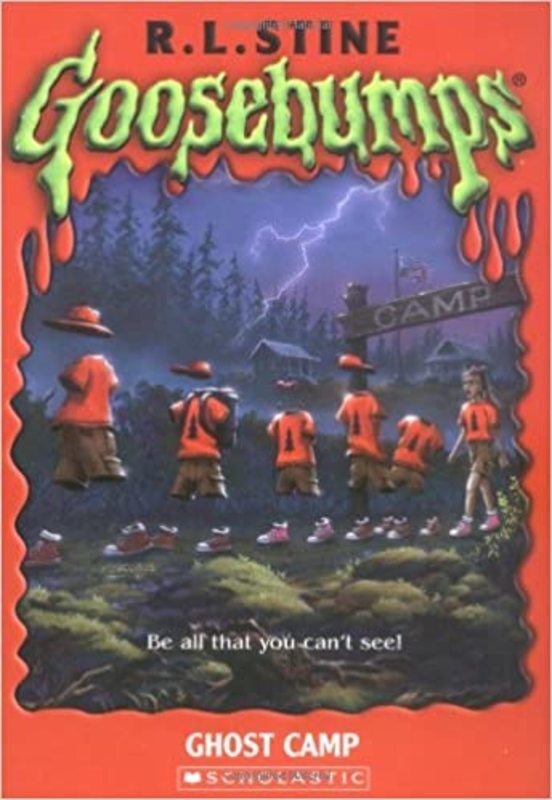 Book cover for "Ghost Camp" by R.L. Stine