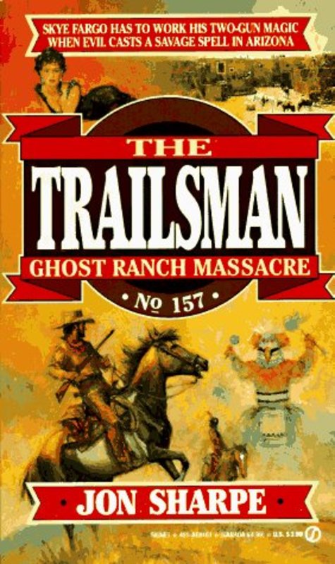 Book cover for "Ghost Ranch Massacre" by Jon Sharpe