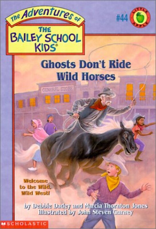 Book cover for "Ghosts Don't Ride Wild Horses" by Marcia Thornton Jones