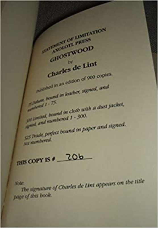 Book cover for "Ghostwood" by Charles de Lint