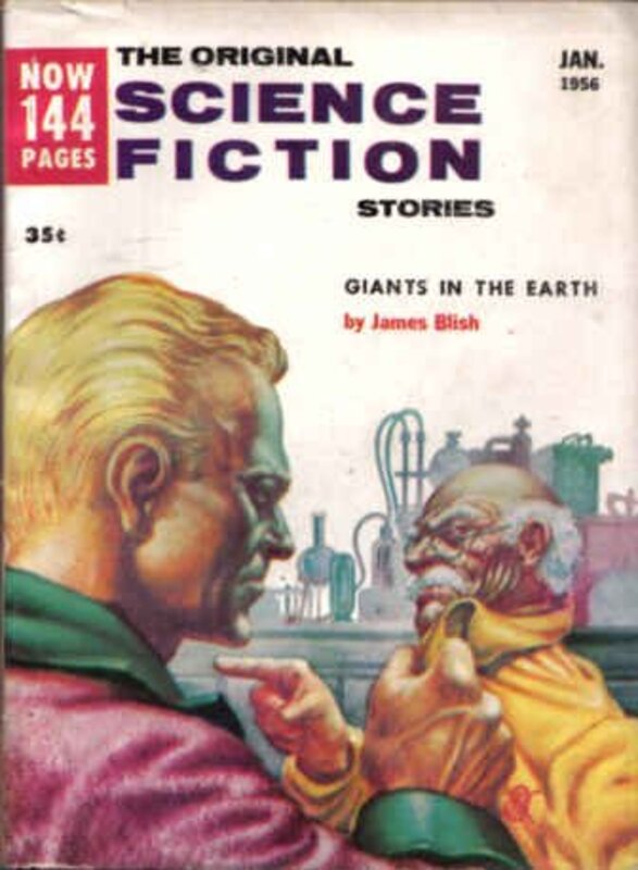 Book cover for "Giants in the Earth" by James Blish