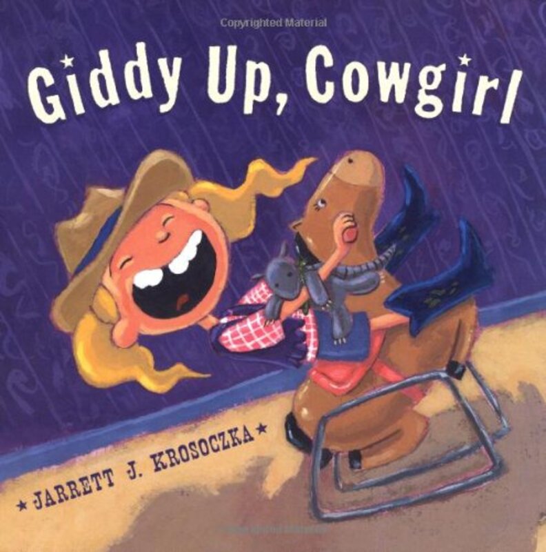 Book cover for "Giddy Up Cowgirl" by Jarrett J Krosoczka