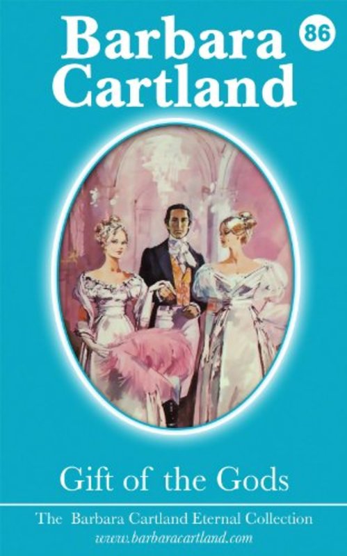 Book cover for "Gift of the Gods" by Barbara Cartland
