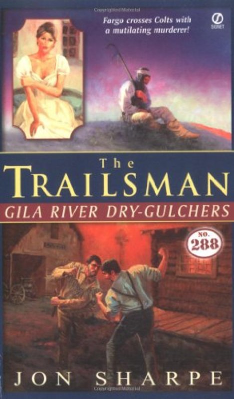 Book cover for "Gila River Dry-Gulchers" by Jon Sharpe