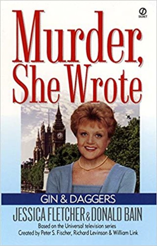 Book cover for "Gin & Daggers" by Jessica Fletcher