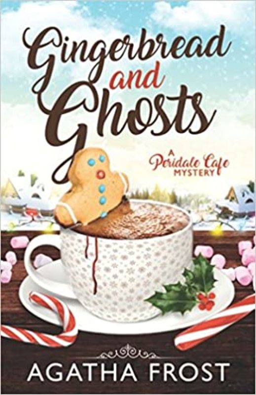 Book cover for "Gingerbread and Ghosts" by Agatha Frost