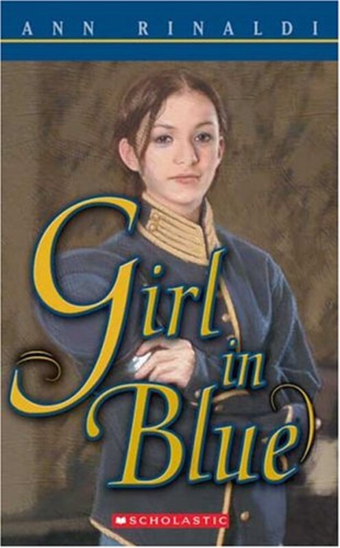 Book cover for "Girl in Blue" by Ann Rinaldi
