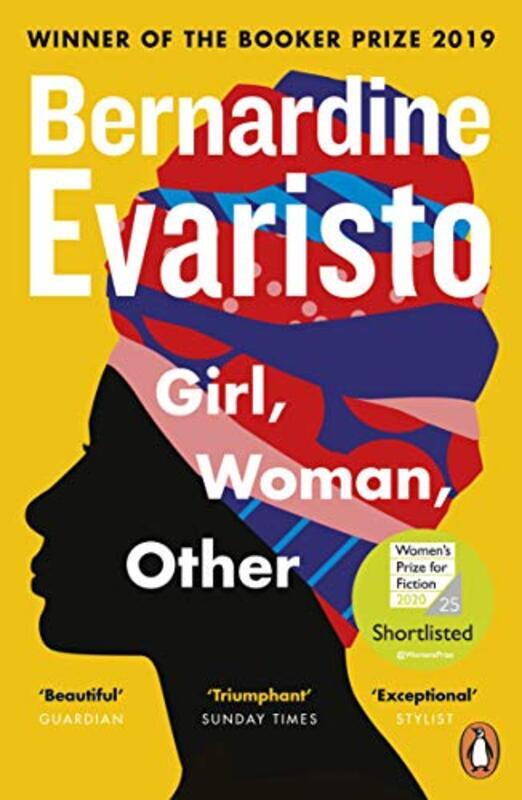 Book cover for "Girl, Woman, Other" by Bernardine Evaristo