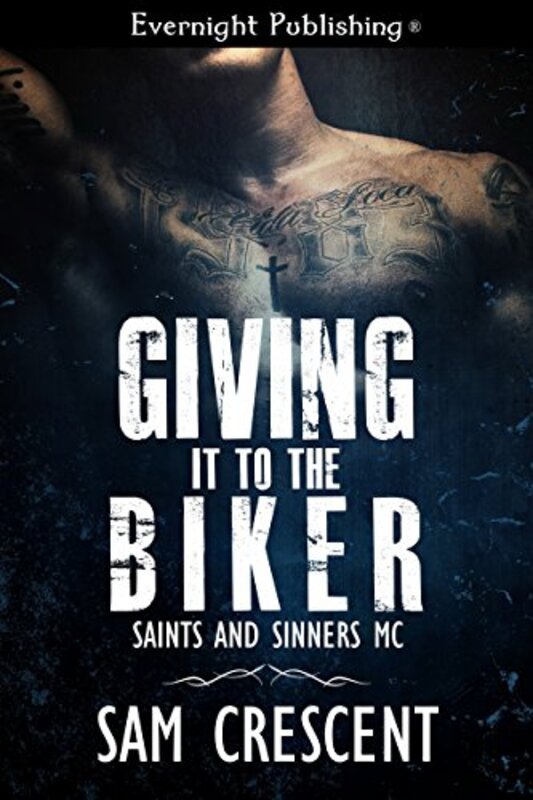 Book cover for "Giving It to the Biker" by Sam Crescent
