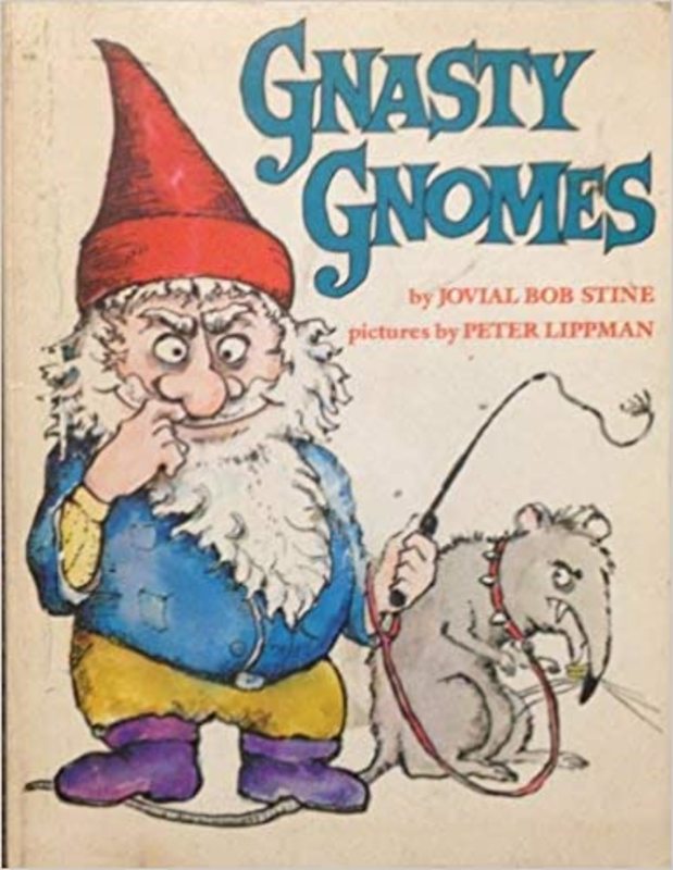Book cover for "Gnasty Gnomes" by R.L. Stine