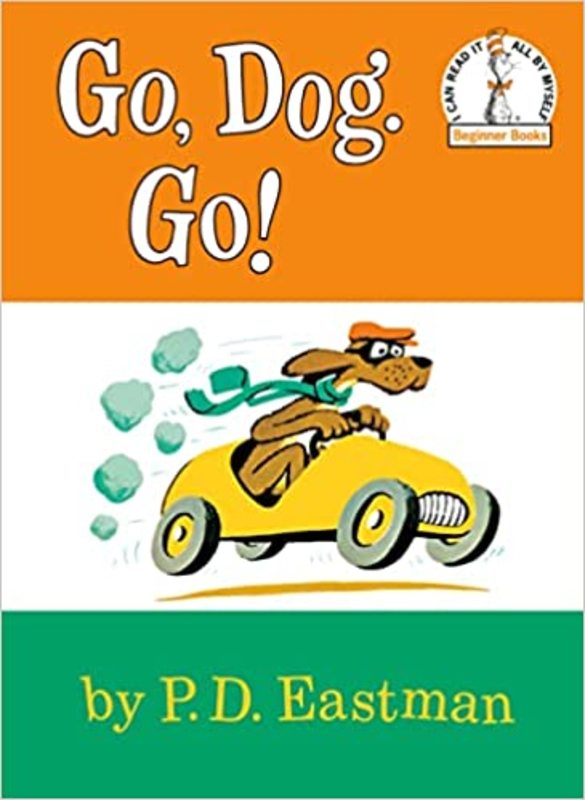 Book cover for "Go, Dog. Go!" by P.D. Eastman