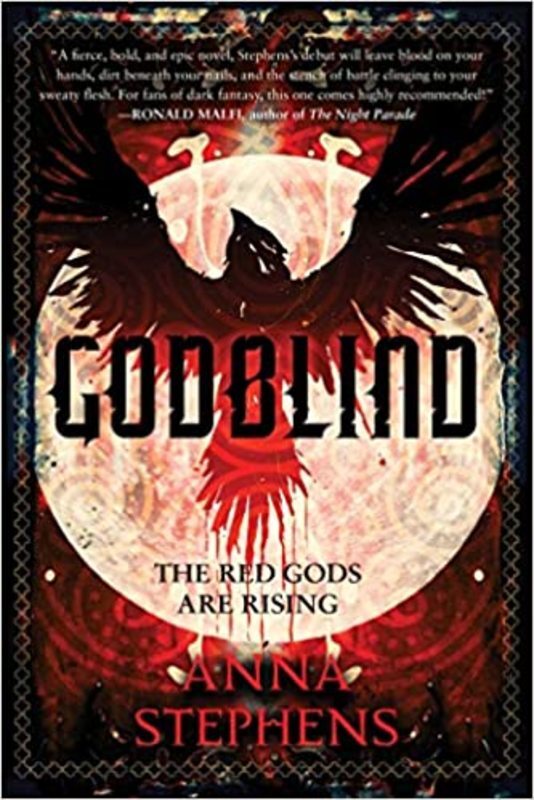 Book cover for "Godblind" by Anna Stephens