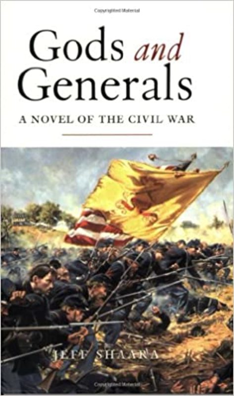 Book cover for "Gods and Generals" by Jeff Shaara