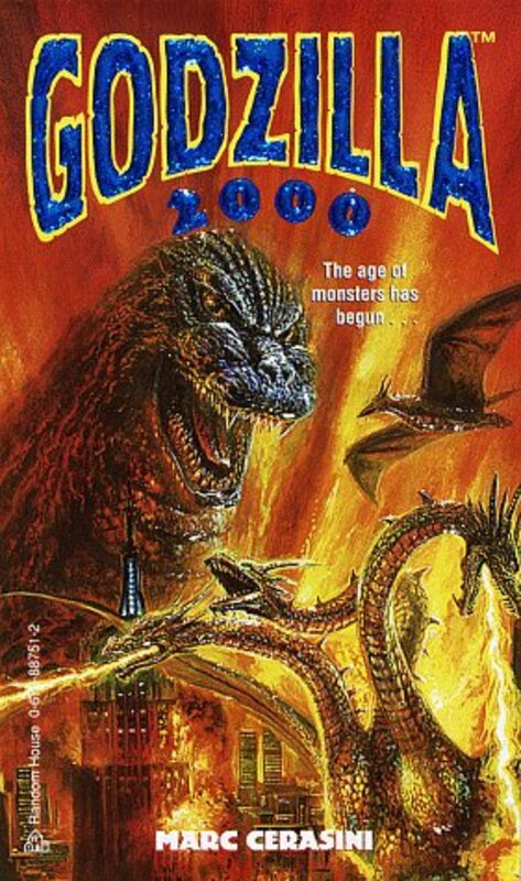 Book cover for "Godzilla 2000" by Marc Cerasini