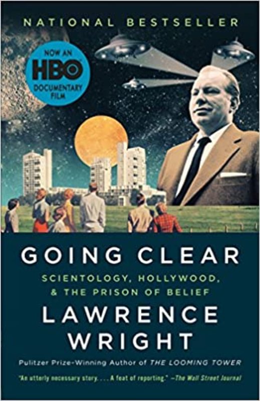 Book cover for "Going Clear" by Lawrence Wright