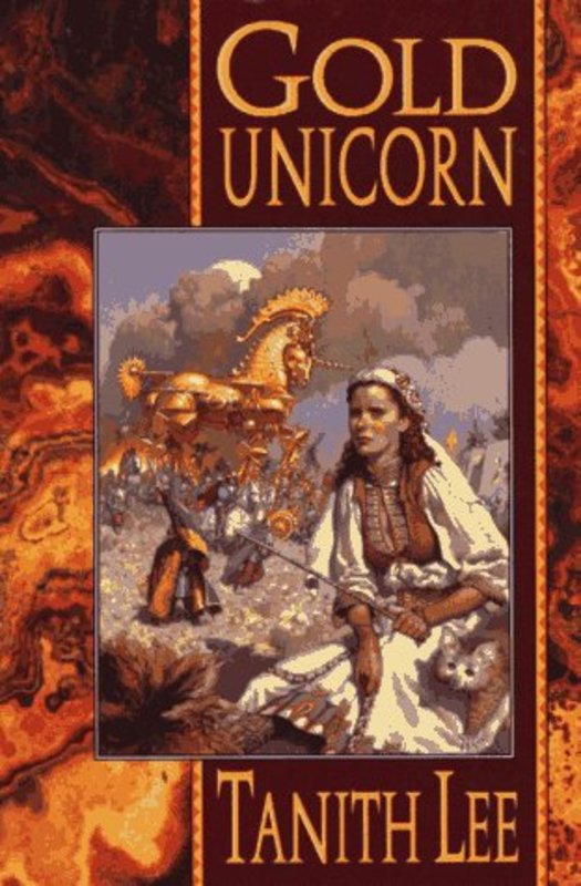 Book cover for "Gold Unicorn" by Tanith Lee