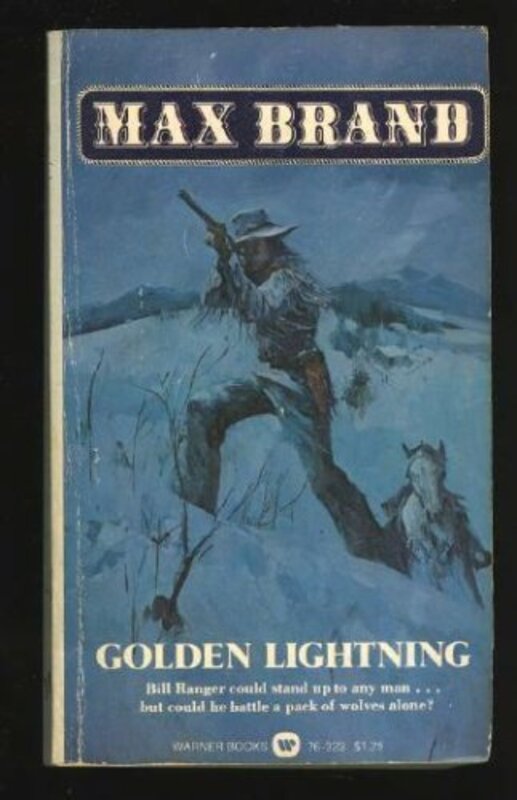 Book cover for "Golden Lightning" by Max Brand
