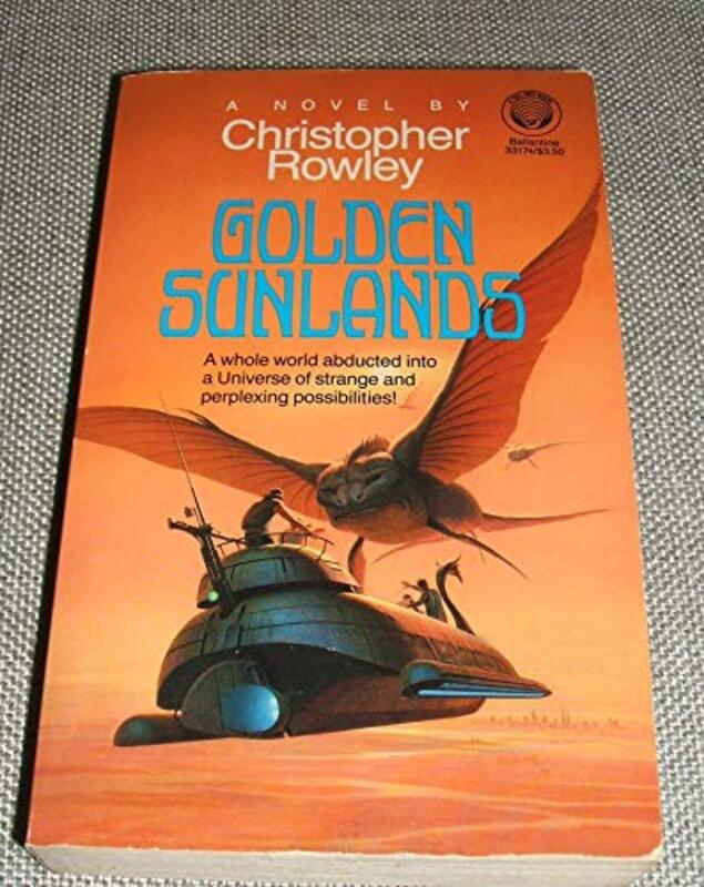 Book cover for "Golden Sunlands" by Christopher Rowley