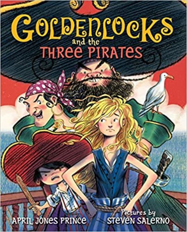 Book cover for "Goldenlocks and the Three Pirates" by April Jones Prince