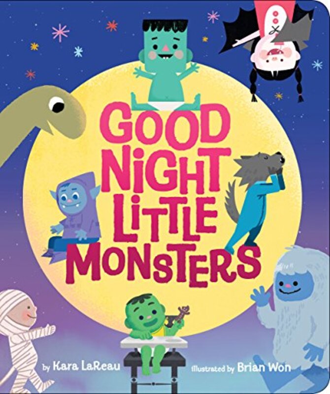 Book cover for "Good Night, Little Monsters" by Kara Lareau