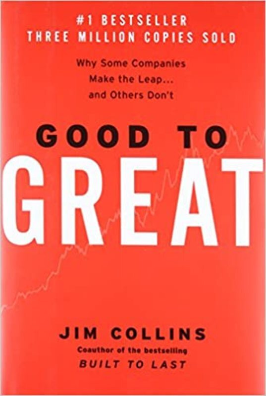 Book cover for "Good to Great" by Jim Collins