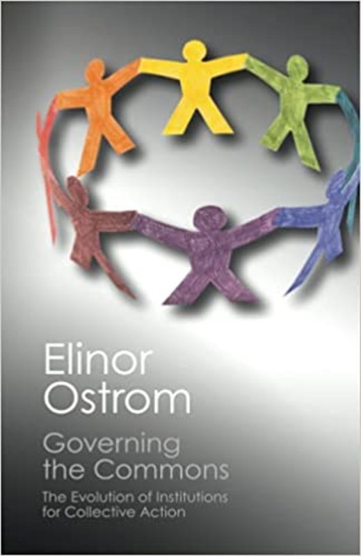 Book cover for "Governing the Commons" by Elinor Ostrom