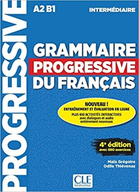 Book cover for "Grammaire Progressive du Français" by Maia Gregoire