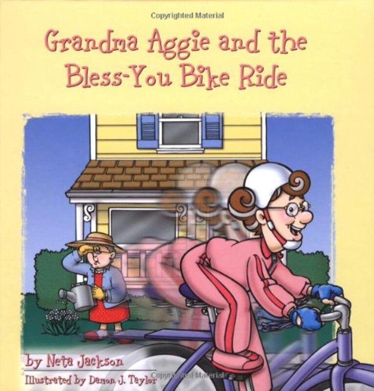 Book cover for "Grandma Aggie and the Bless-You Bike Ride" by Neta Jackson
