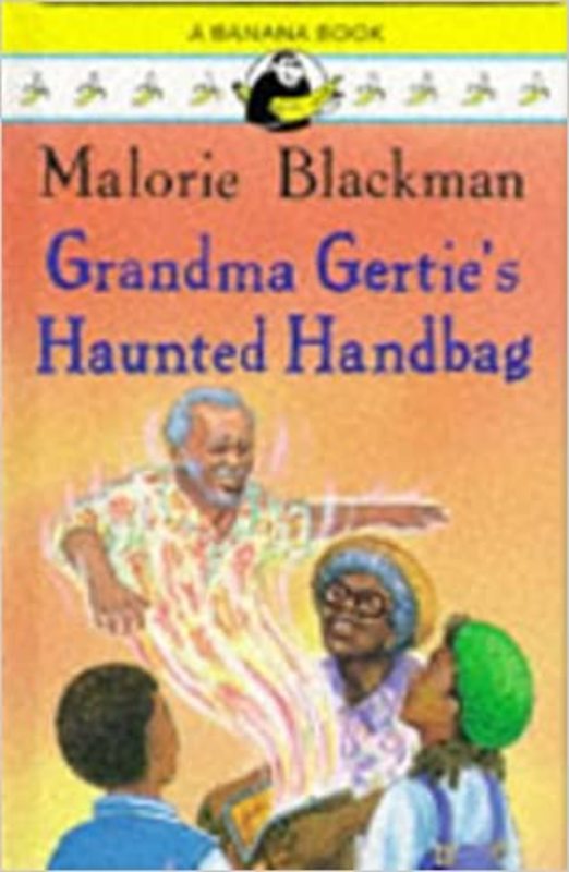Book cover for "Grandma Gertie's Haunted Handbag" by Malorie Blackman