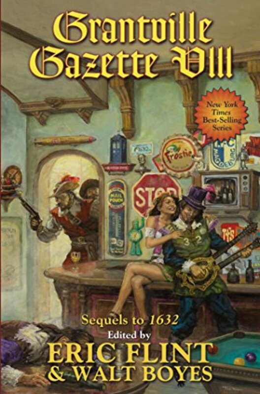 Book cover for "Grantville Gazette VIII" by Eric Flint