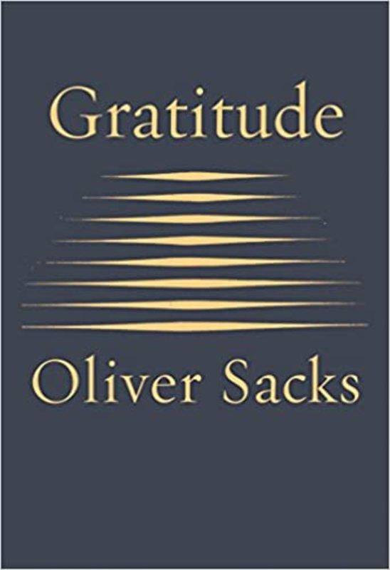 Book cover for "Gratitude" by Oliver Sacks