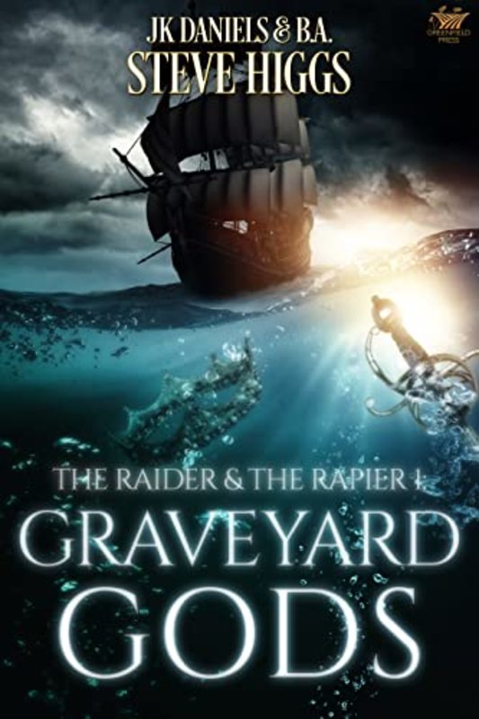 Book cover for "Graveyard Gods" by Steve Higgs